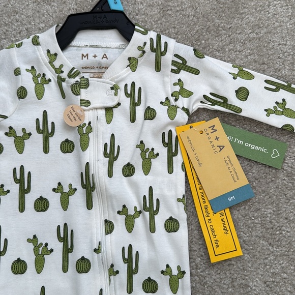 cactus infant two way zipper onesie - Picture 3 of 6
